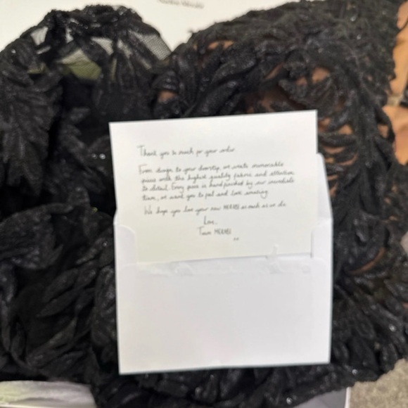 NADINE MERABI Stella Black Backless Lace Dress - Picture 13 of 15